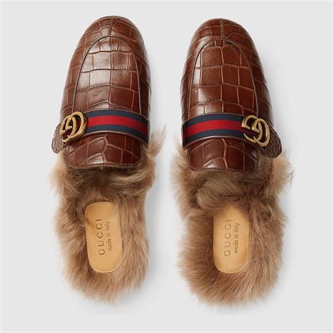 gucci men slipper|gucci crocodile slippers.